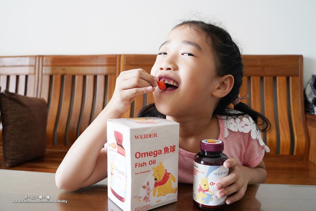 WEIDER 威德 Omega魚球 添加紐西蘭牛初乳配方 一顆濃縮關鍵營養 學齡孩童思緒清晰法寶 芒果柑橘風味小朋友最愛！迪士尼授權 @兔貝比的菲比尋嚐
