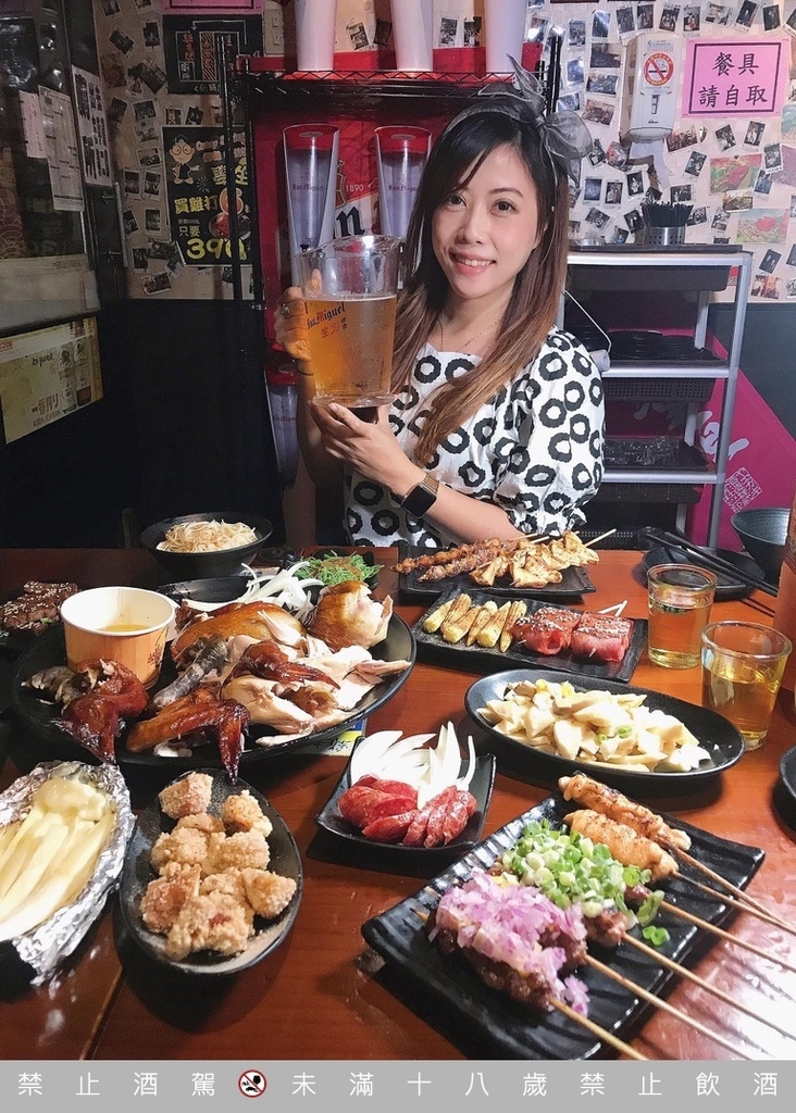 雞老闆桶仔雞長春店 壽星免費吃雞 還有串燒與生啤酒 通通吃起來！ @兔貝比的菲比尋嚐